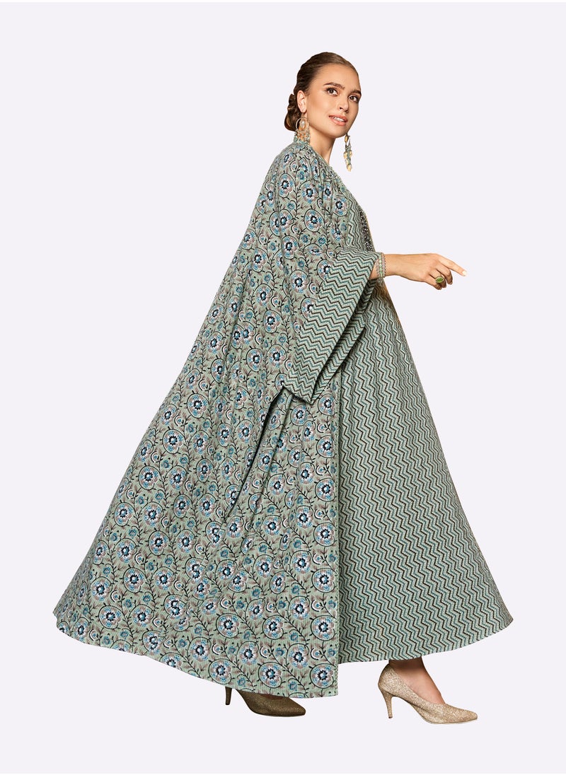 SARA جلابية سارة المخططة  - Image 3