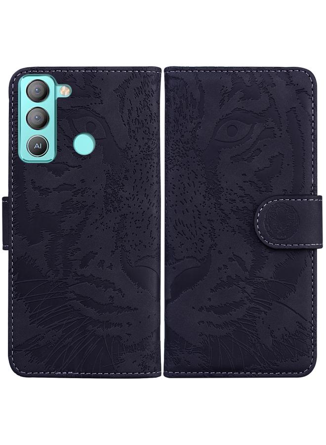 erorex Case For Tecno Pop 5 LTE BD4 Tiger Embossing Pattern Horizontal Flip Leather Phone Case - Image 1