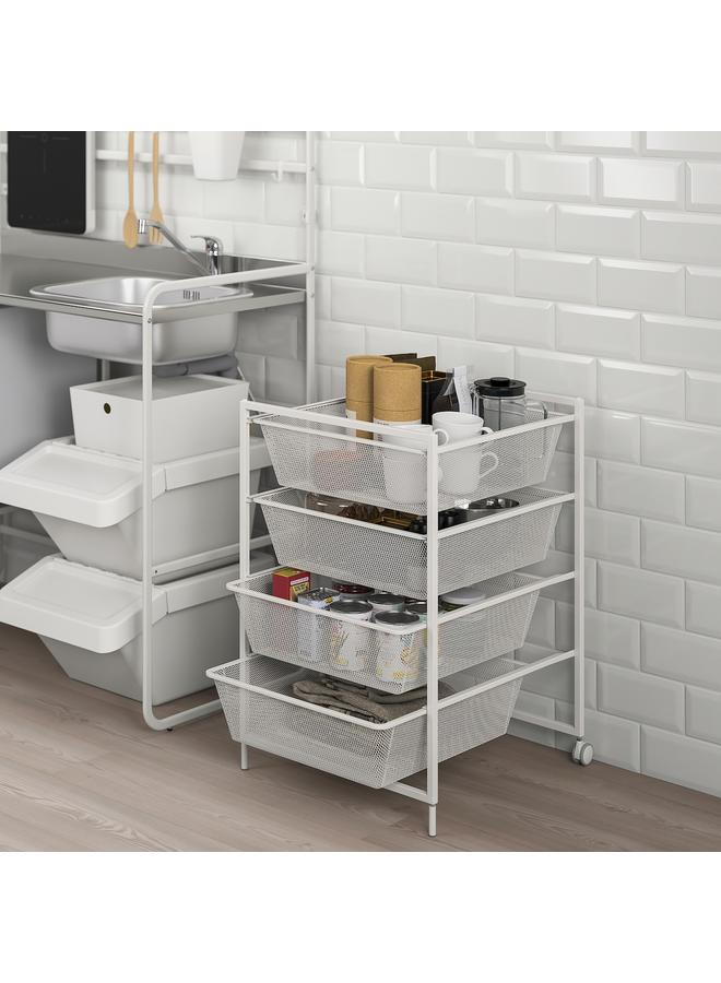 زبون مجموعة تخزين، أبيض، 50X51X73 سم - Image 3