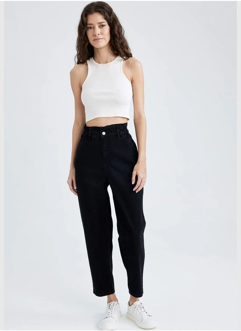 DeFacto Woman Paperbag Denim Trousers