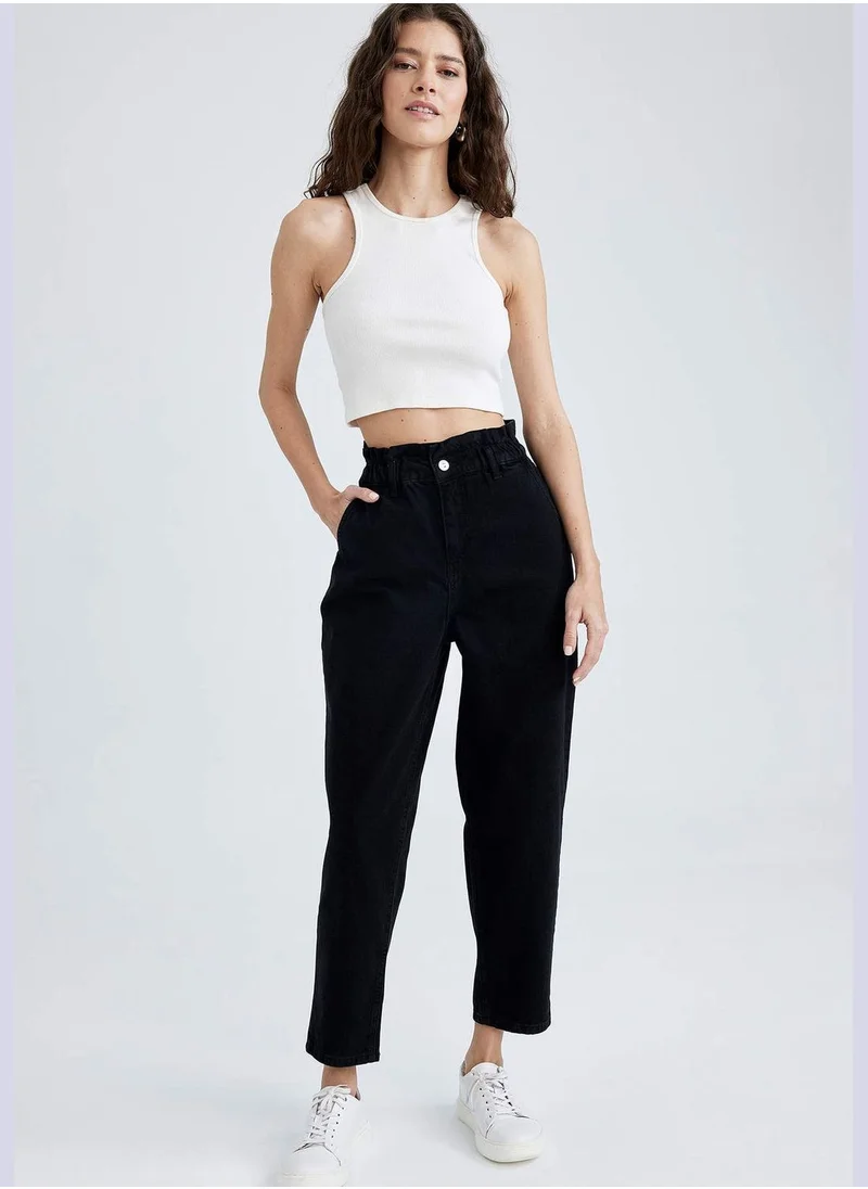 DeFacto Woman Paperbag Denim Trousers