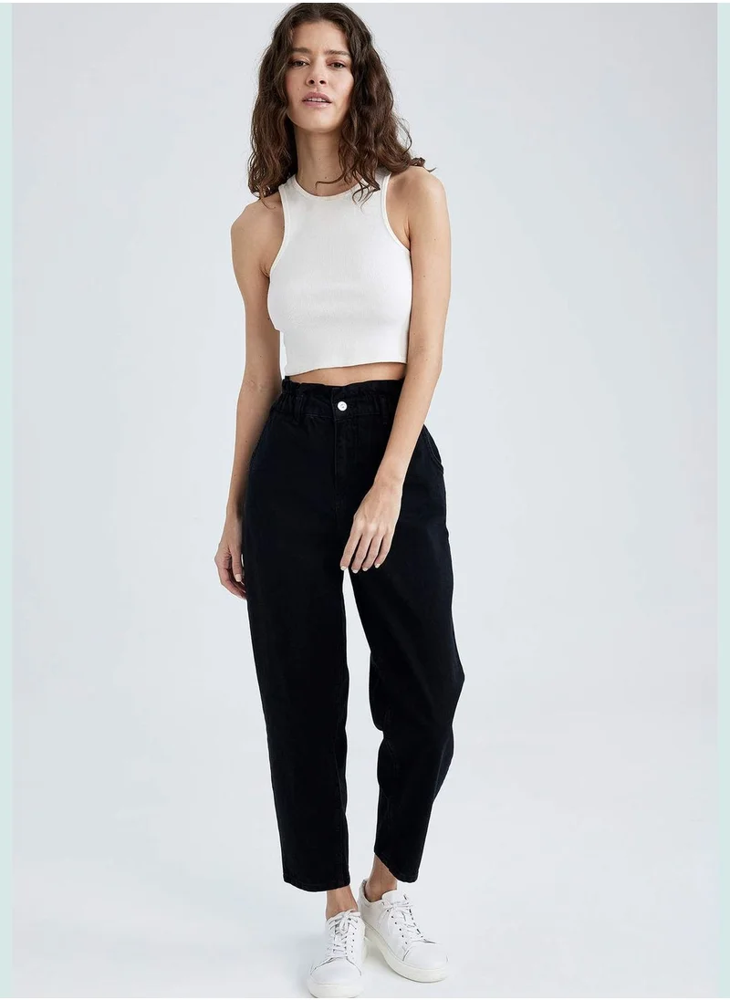 DeFacto Woman Paperbag Denim Trousers