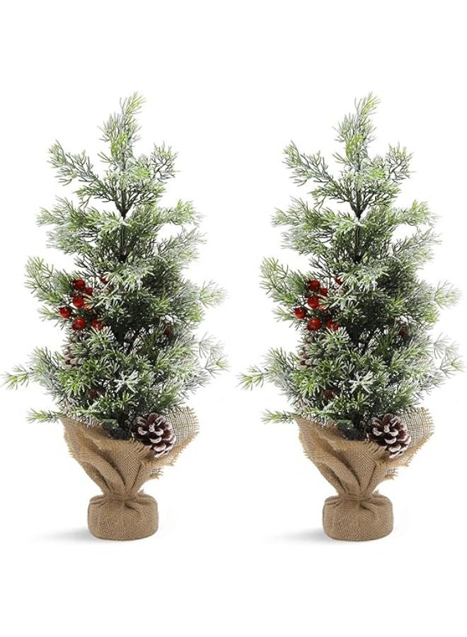 عبوتان من شجرة عيد الميلاد الاصطناعية مع أغصان الصنوبر - Image 1
