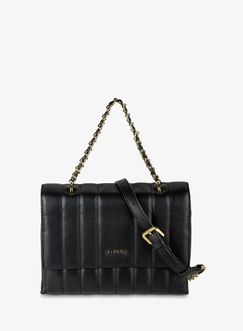 Women Quilted Chain Detailed Shoulder Bag