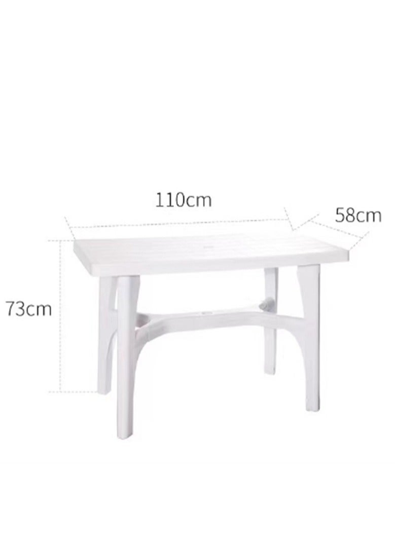 Generic Garden Plastic Table, Stackable Modern Outdoor Square Desk, Camping Table Dining Furniture Garden Picnic Table Weather Resistant, for Indoors Outdoors Dinner Barbecue Casual and Coffee (1 Square Table)  - Image 5