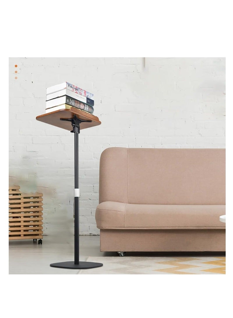 والالا حامل كتب للقراءة، حامل منصة قابل للتعديل للمجلات، والنوتات الموسيقية، وكتب الطبخ، وحامل خشبي للأرضية مع مشبك ورق للصفحات، باللون الأسود - Image 5