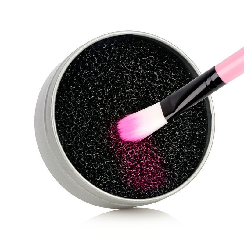 BH STUDIO PRO Makeup Brush Cleaner Color Removal Cleaner Sponge Pack of 1  Black - Image 1