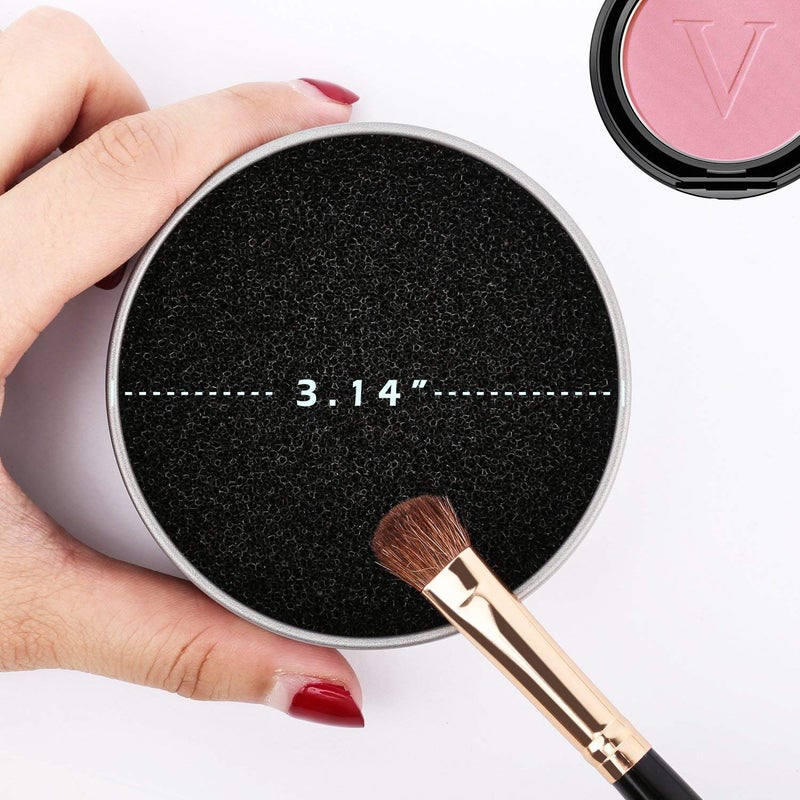 BH STUDIO PRO Makeup Brush Cleaner Color Removal Cleaner Sponge Pack of 1  Black - Image 4