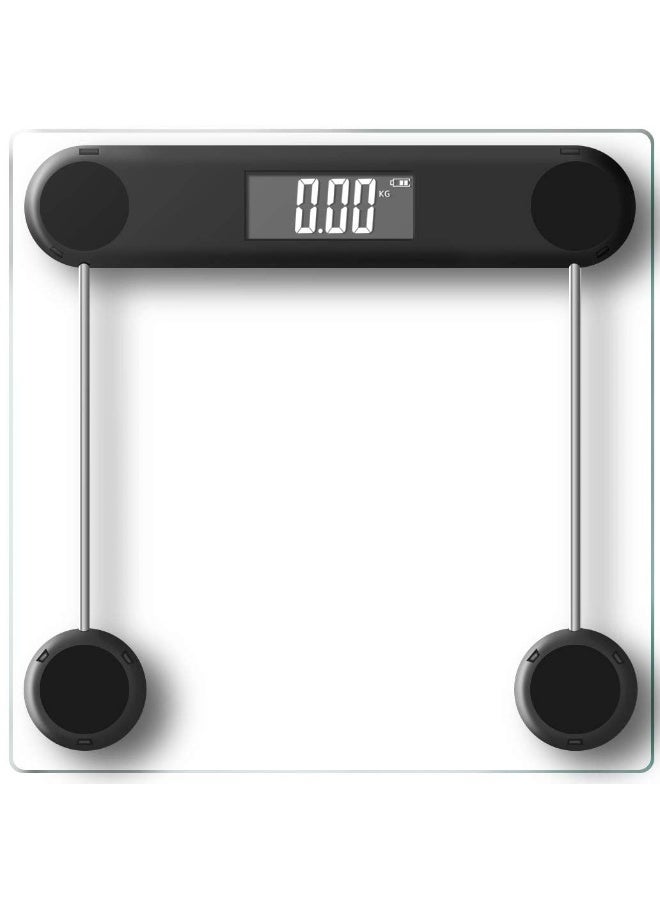 SAFENHAND Bathroom Scale for Body Weight, Highly Accurate Digital Weighing Machine for People, Large Size and Backlit LCD Display, Tempered Glass, 180KG - Image 1
