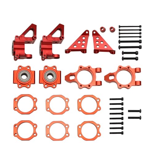 FLMLF Alloy CNC Front Rear Wheel Hub Carrier Set for 15 HPI ROFUN ROVAN KM Baja 5B 5T 5SC Rc Car Parts - Image 5