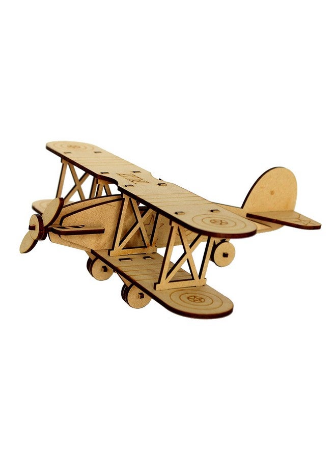 ستونكرافت لغز ثلاثي الأبعاد DIY من مادة MDF من StonKraft - نموذج طائرة شراعية ريترو | لغز خشبي، DIY، قم ببناء خاصتك، لعبة بناء، مجموعة نماذج - Image 1