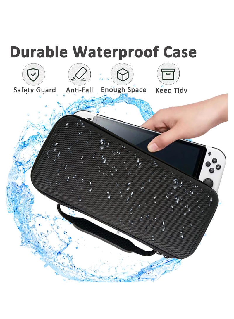 KASTWAVE Travel Carrying Case, Shockproof Anti-Scratch Dual-Layer Oxford & Hard EVA Protective Portable Case for ASUS ROG Ally Case Accessories, Compatible ASUS ROG Ally 7” 120Hz Gaming Handheld Case  - Image 4