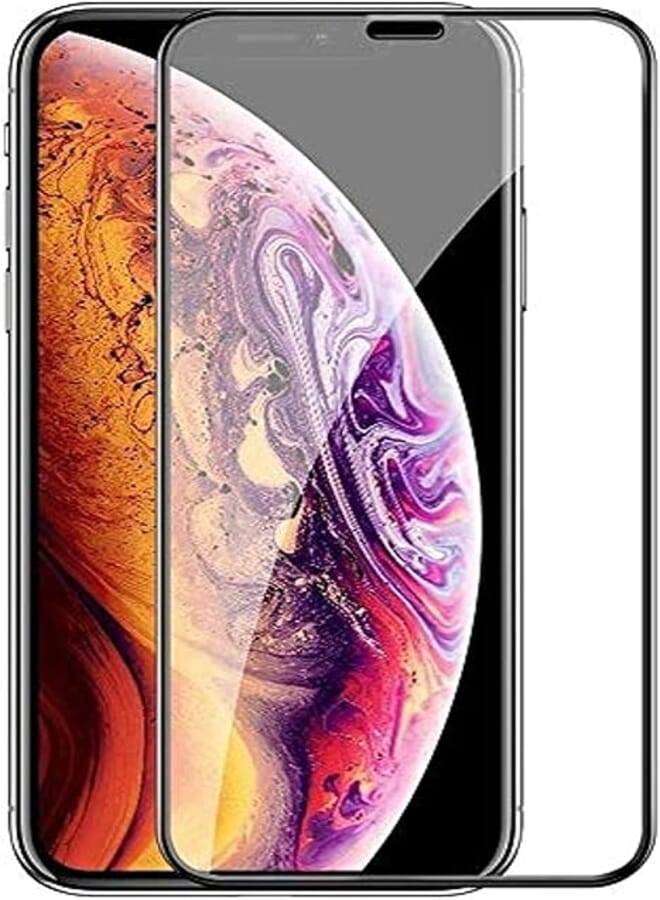 OR For iPhone 11 Pro Max Tempered Glass Screen Protector Full Coverage Round Edge, 9H Hardness, Anti-Fingerprint, Bubble Free, Case Friendly
