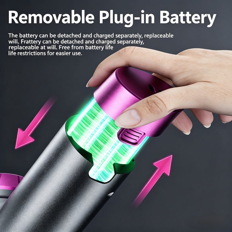 Handheld Car Vacuum Cleaner with Brushless Motor, Blow/Suction, Removable Battery - Image 2