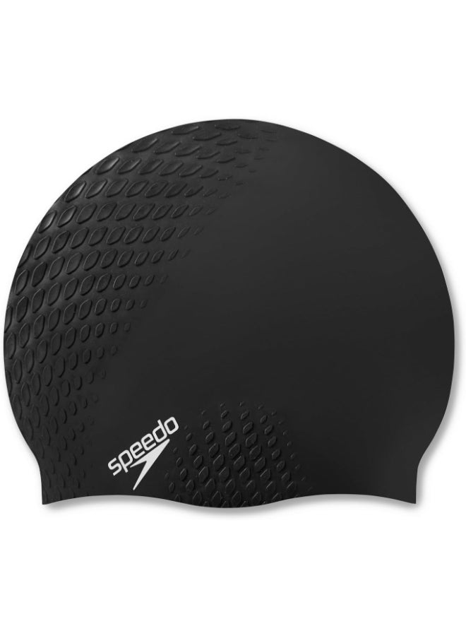 Speedo Speedo Unisex Adult Bubble Active + Cap Swimming Cap, Black, One Size - Premium Swimming Hats for Performance, Durability and Everyday Use - Image 1