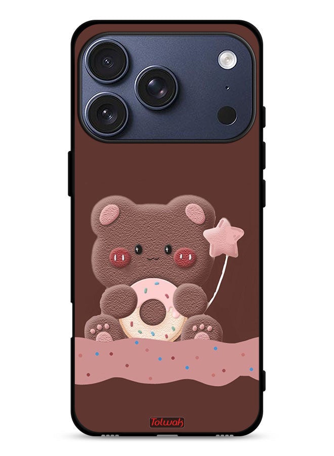 Tolwak Apple iPhone 17 Pro Protective Case Cover Donut Bear - Image 1
