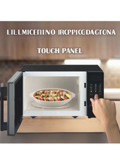 ICONA Icona 20L Digital Microwave Oven with LED Display, 1100W, 5 Power Levels, 99-Min Timer, Turntable Glass Tray, Elegant European Design, Black  - Image 5