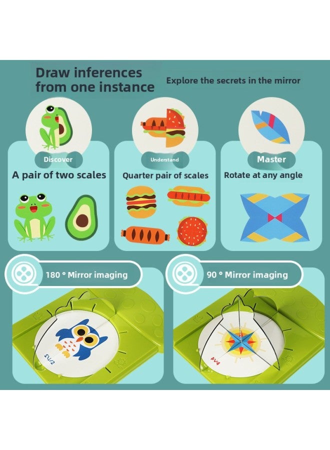 Loquat Desktop Kaleidoscope Children's Toys Spatial Thinking Cognitive Dress-up Puzzle Science Education Wanhua Mirror Logic Games-Color:Minimum Order Of 60 Pieces/english Packaging-desktop Kaleidoscope - Image 4