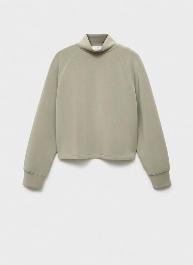 MANGO High collar sweatshirt