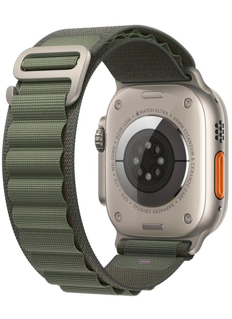 Alpine Loop Sport Nylon Watch Band Strap for Apple Watch Ultra 49mm/45mm/44mm/42mm Alpine Loop Green