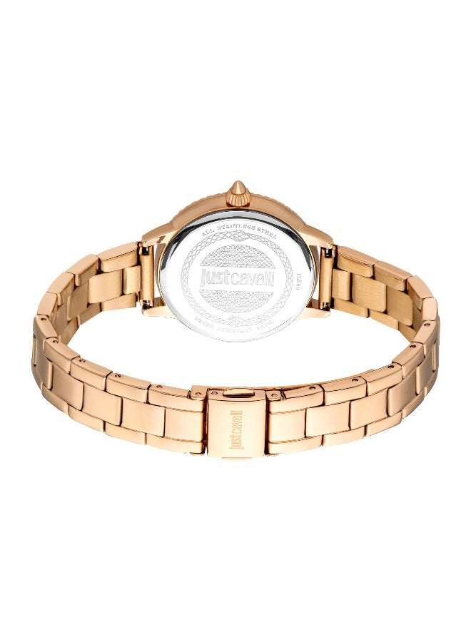 Just Cavalli جست كافالي ليدي ميراچو JC1L259M0075 - ساعة كوارتز أنثوية من الفولاذ المقاوم للصدأ 3 عقارب - Image 3