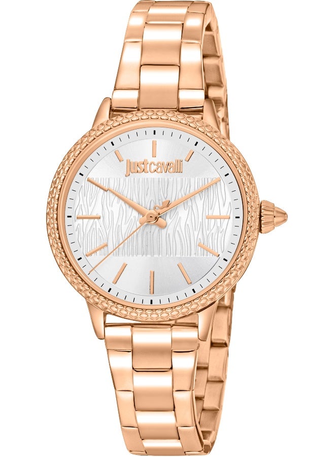Just Cavalli جست كافالي ليدي ميراچو JC1L259M0075 - ساعة كوارتز أنثوية من الفولاذ المقاوم للصدأ 3 عقارب - Image 1