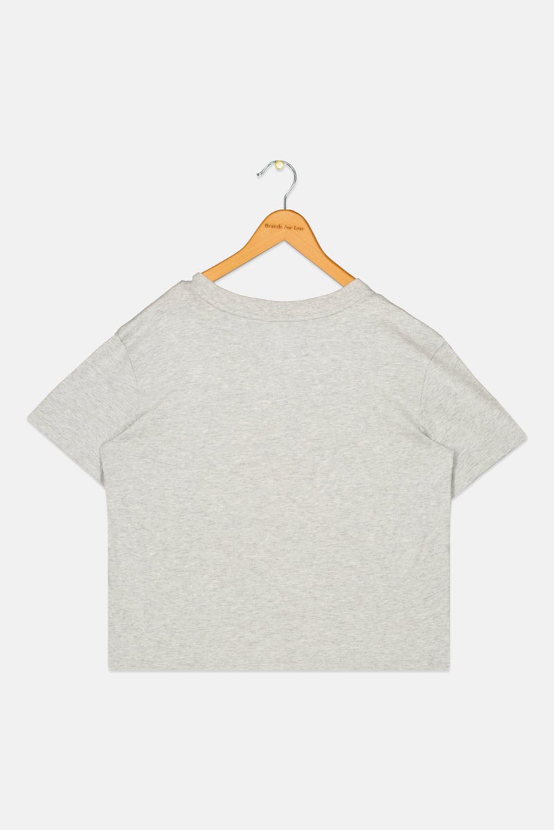 GAP Kids Girl Graphic Print Short Sleeves T-Shirt, Light Grey - Image 2