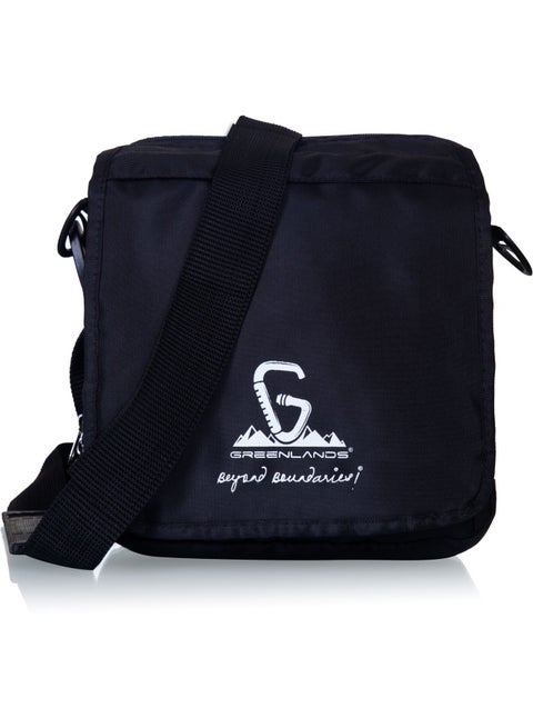 حقيبة كتف سリング اكتيف – أسود، صغيرة، مقاومة للماء، بحزام قابل للتعديل للسفر والرياضة والاستخدام اليومي