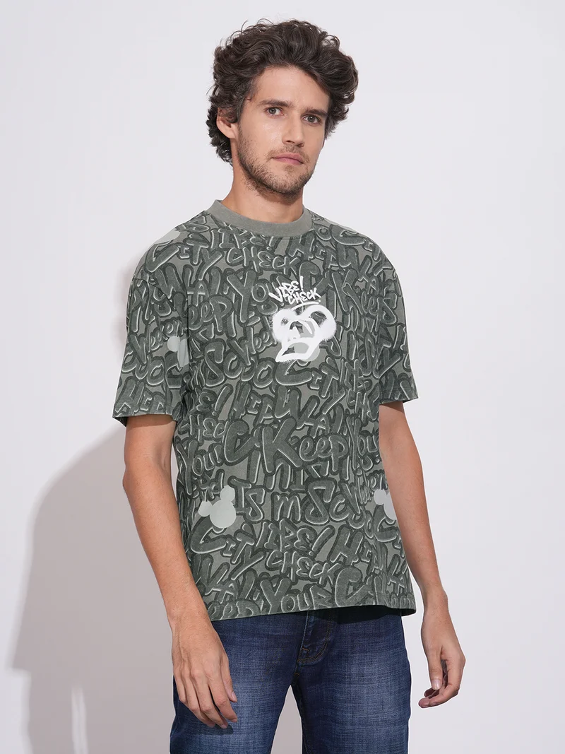 Being Human Men Typography Printed Pure Cotton T-shirt
