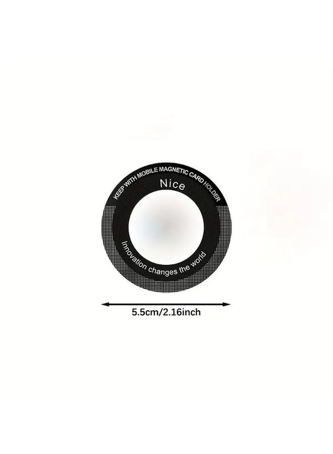Magnetic Ring Sticker With Adhesive Base For Phone Holders And Dash Cams 1pc - Image 2