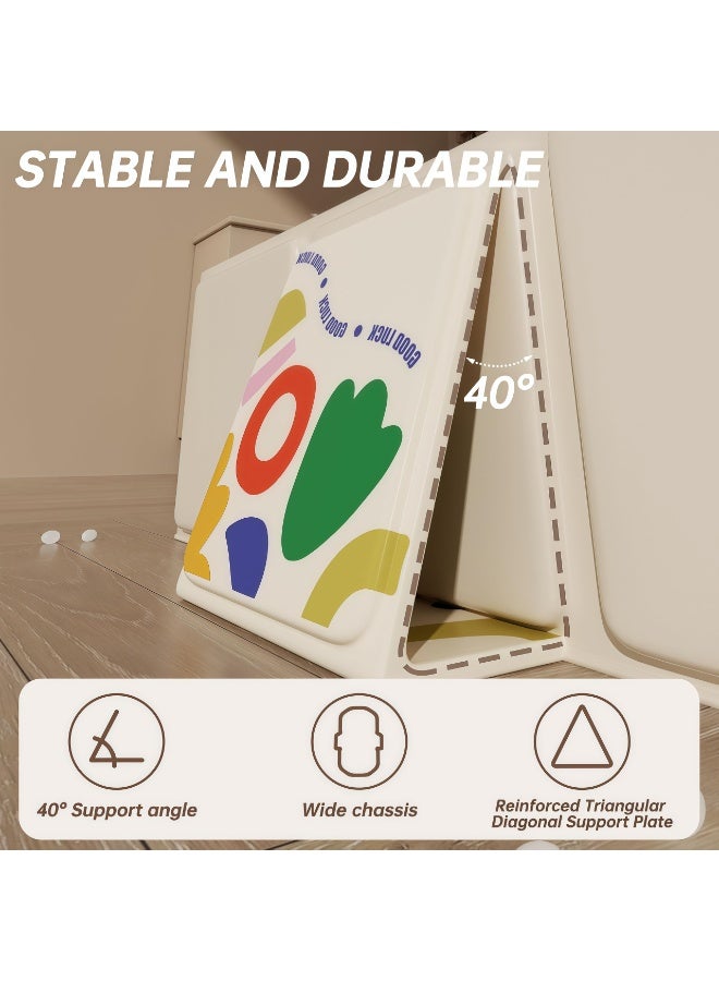 شو وو حوض استحمام قابل للطي للأطفال، حوض استحمام محمول قابل للطي للأطفال، مناسب للأطفال حديثي الولادة وحتى سن المشي، حوض استحمام للأطفال + كرات المحيط *5+1 مجموعة بطة للوالدين والطفل (واحدة كبيرة وواحدة صغيرة) - Image 4