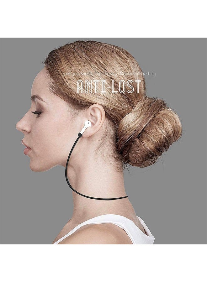 4 Pcs AirPods Strap 55cm, Soft Silicone Anti Lost Cord Silicone Sports Lanyard and Ear Hook, Sports Lanyard and Ear Hook for Wireless Bluetooth Earphone (Colorful)  - Image 5