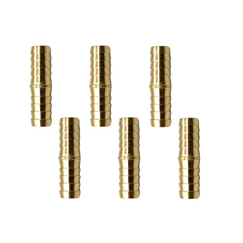 Bumugufu 6 Pcs 1/2" Brass PEX Hose Fittings, 1/2 Inch to 1/2 Inch PEX Straight Hose Coupling for House, RV Repairs and Pex Project - Image 4