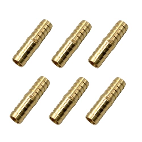 Bumugufu 6 Pcs 1/2" Brass PEX Hose Fittings, 1/2 Inch to 1/2 Inch PEX Straight Hose Coupling for House, RV Repairs and Pex Project - Image 3
