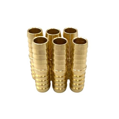 Bumugufu 6 Pcs 1/2" Brass PEX Hose Fittings, 1/2 Inch to 1/2 Inch PEX Straight Hose Coupling for House, RV Repairs and Pex Project - Image 5