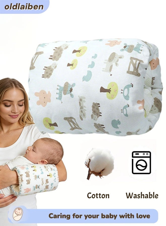 Breastfeeding Pillows,Baby Nursing Pillow,Cotton Nursing Arm Pillow, Soft And Comfortable Feeding Pillows, Portable Travel Baby Feeding Arm Pillow, For Newborn For Bottle Feeding,Support For Mom And Baby,Baby Gifts - Image 1