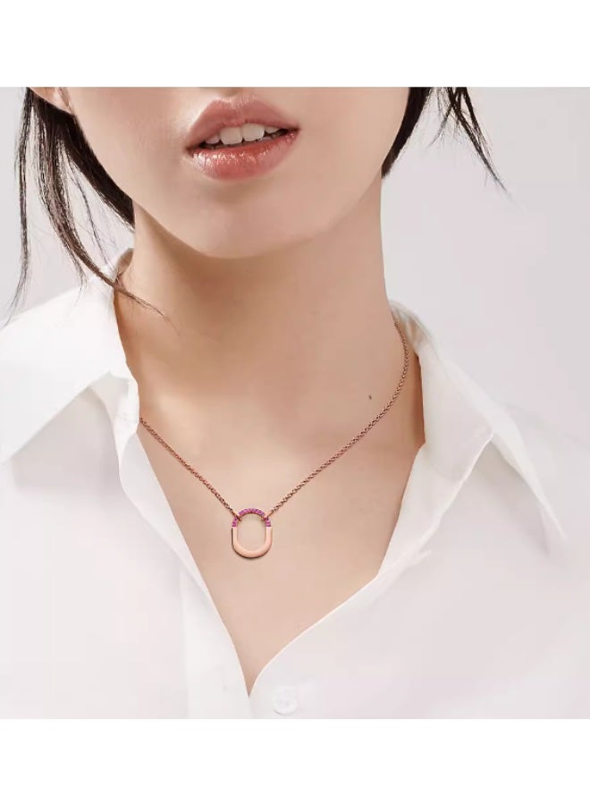 تيفانيز سلسلة تيفاني لوك قلادة صغيرة بالياقوت الوردي - Image 2