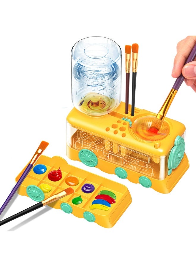 general Wash Brush Cleaner - automatically Changes Water, Pen Holder With Multiple Color Options for Washing Brushes.