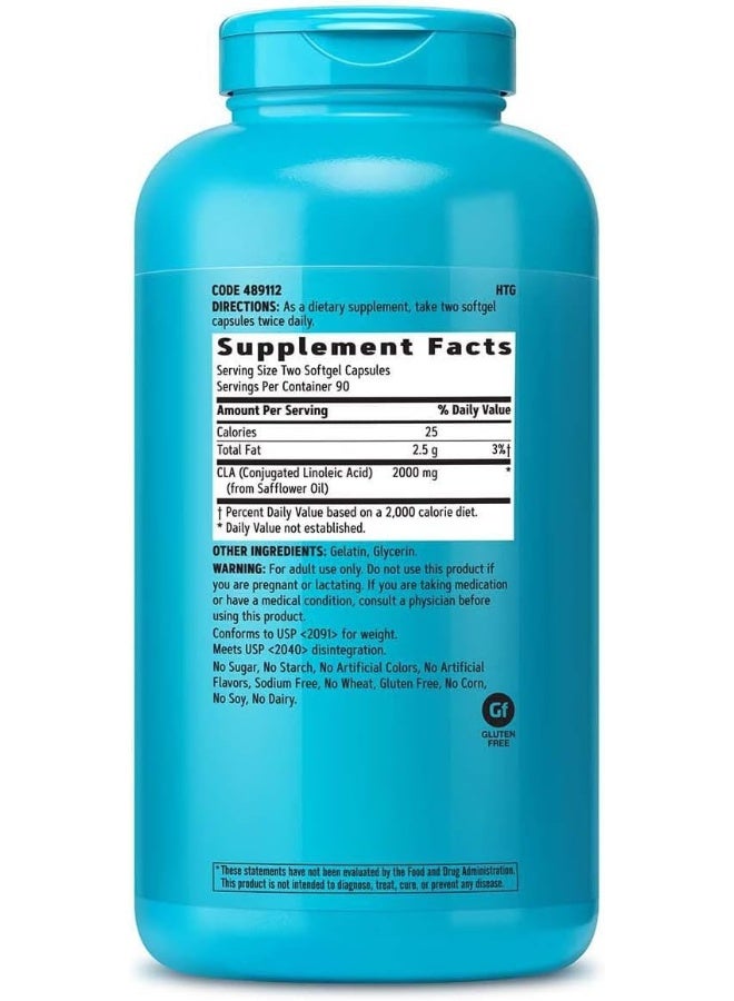 GNC GNC Total Lean Cla Nutritional Supplement - 180 Softgels - Image 2