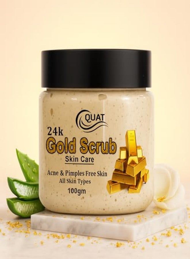 QUAT 24K Gold Face Scrub for Brightening, Deep Cleansing & Glow | Exfoliating Gold Scrub to Remove Dead Skin, Dullness & Impurities - 100 g - Image 5
