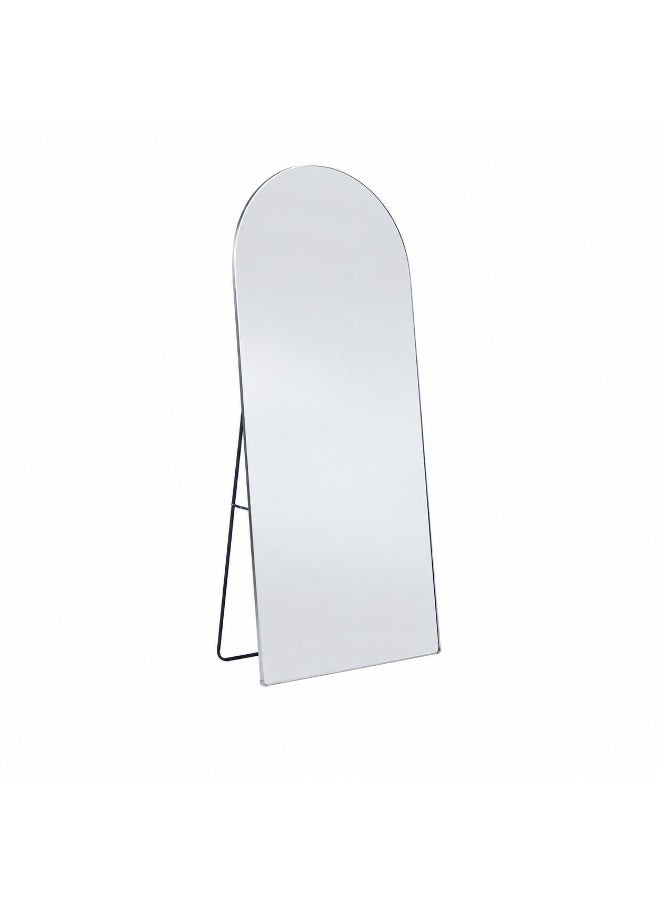 alsaada home Full-Length Free Standing Floor Mirror with Wheels & Metal Frame, 180x60 cm - SILVER - Image 1