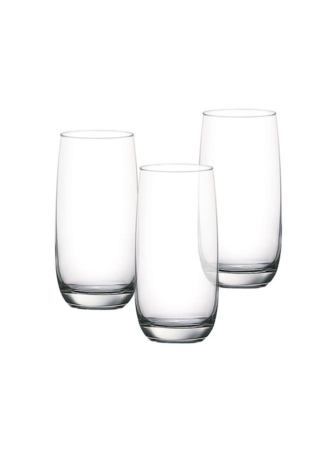 Ocean - Ivory Hi Ball Glass 370Ml,Clear,B1301303, 3 Pc Set - Image 1