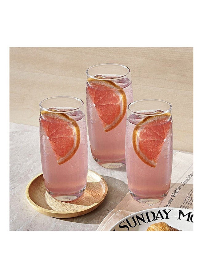 Ocean - Ivory Hi Ball Glass 370Ml,Clear,B1301303, 3 Pc Set - Image 1