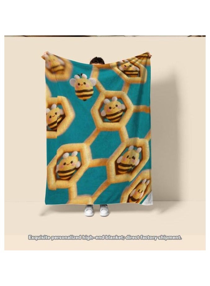 general Flannel thin blanket (warm and comfortable, suitable for sleep, gaming, dust removal and sandproof) 150cm*200cm - 344 - Image 3