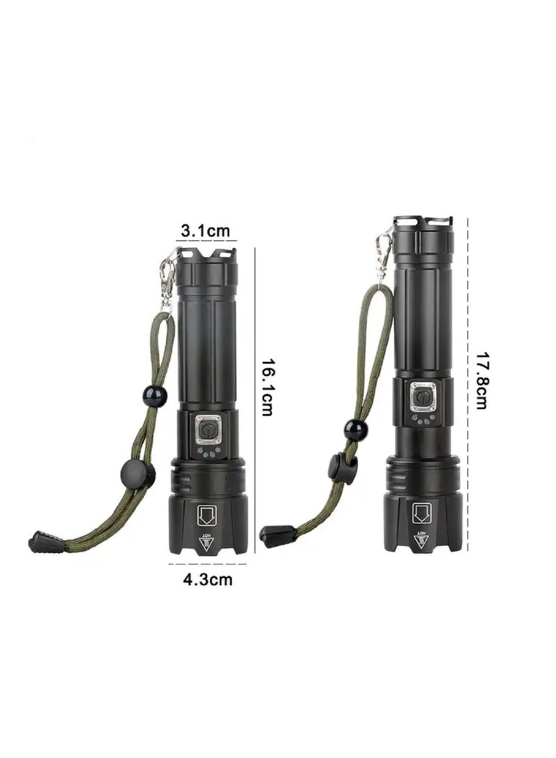 بروتيكت كشاف يدوي قوي 10000 لومين إضاءة عالية مع بطارية 5000mAh قابل للشحن مقاوم للماء IP67 قابل للتقريب مناسب للكامبينج والرحلات والطوارئ - Image 3