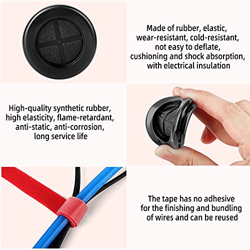 QCQIANG 63Pcs Rubber Grommet Kit, Drill Hole Firewall Hole Plugs Wire Protection, 6 Sizes 5/8" 13/16" 7/8" 1" 1-3/16" 1-1/2"(Round) - Image 4