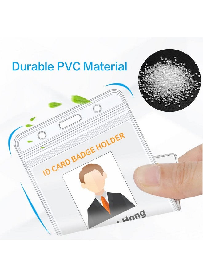 Soleebee 2 Pack Heavy Duty Retractable Badge Reels With 360° Swivel Belt Clip - Id Badge Holder For Lanyard - Men Vertical Clear Id Card Holder With 25'' Retractable Carabiner Badge Reel - Black - Image 5