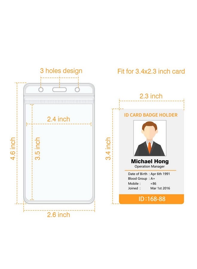 Soleebee 2 Pack Heavy Duty Retractable Badge Reels With 360° Swivel Belt Clip - Id Badge Holder For Lanyard - Men Vertical Clear Id Card Holder With 25'' Retractable Carabiner Badge Reel - Black - Image 4