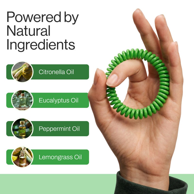 Anbar Mosquito Repellent Bracelets Bands for Adults and Kids, 14 Pack, All-Natural Deet-Free, Non-Toxic Protection, Stretchy Waterproof Anti-Mosquito Wristbands for Hiking and Camping - Image 3