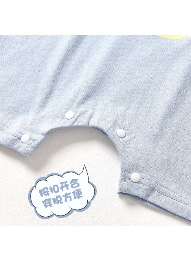 Doxiluka Baby Summer Thin Romper Boys Girls Pajamas Newborn Short Sleeve Air-conditioning Outfit Breathable Crawling Suit Cartoon - Image 5